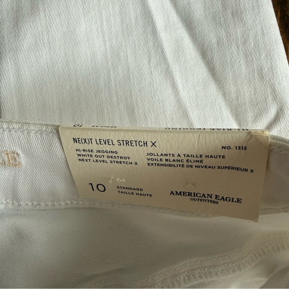 NWT American Eagle Outfitters Next Level Stretch High Rise White Leggings - Picture 10 of 10